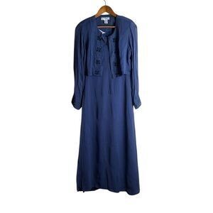 Poems‎ by Esteem Blue 2 piece Dress set with Jacket